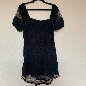 Freepeople black lace dress